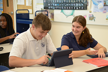 Students in a classroom